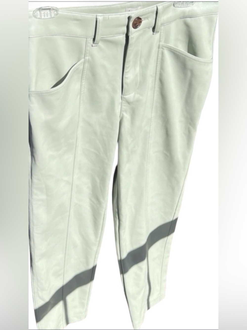 A New Day Sage Faux Leather Pants. Size 4.